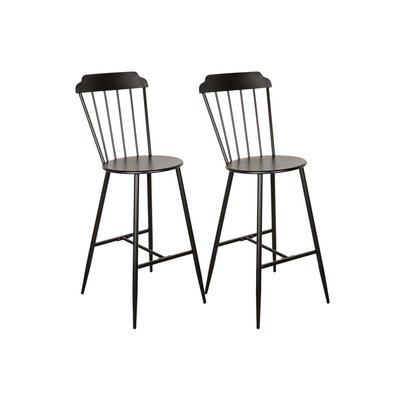 Chaise bar en métal laqué -Samos (Lot de 2) AUBRY GASPARD