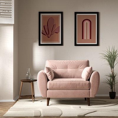 Blush pink chair La Redoute
