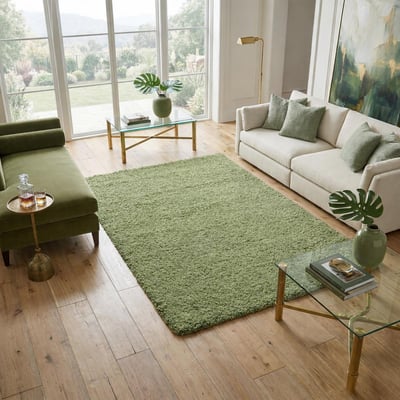 Tapis poils longs shaggy tissé motif uni UNI L UN AMOUR DE TAPIS