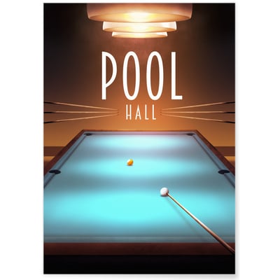 Affiche 'Billard' L'AFFICHERIE