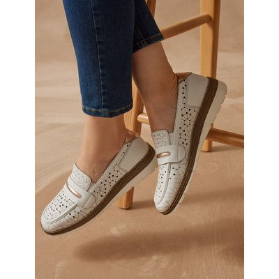 Mocassins cuir avec élastiques d'aisance PEDICONFORT