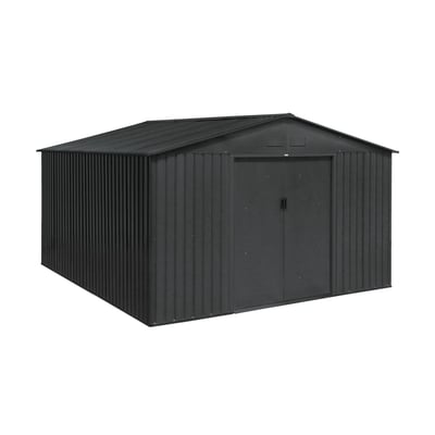 Abri de jardin métal 12,99m² avec kit d'ancrage SLACK SWEEEK