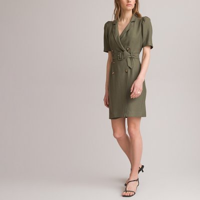 Платье-блейзер на пуговицах, с поясом LA REDOUTE COLLECTIONS