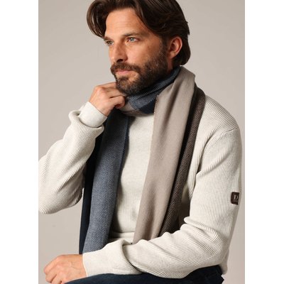 Écharpe bicolore douce à motifs discrets SETH DEELUXE
