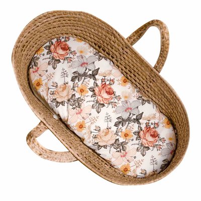 Drap housse couffin ovale en satin de coton NÉO VINTAGE SEVIRA KIDS