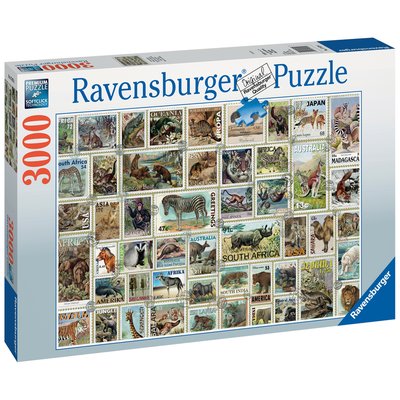 Ravensburger - puzzle adulte - puzzle 3000 p - timbres animaliers - 17079 RAVENSBURGER