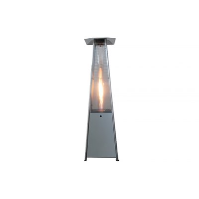Aquecedor de exterior Flamme Pirâmide Inox, Chama Vermelha CHAMA VERMELHA