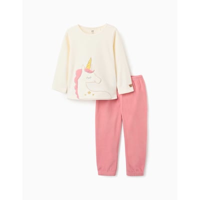 Pyjama en polaire avec licorne brodée ZIPPY