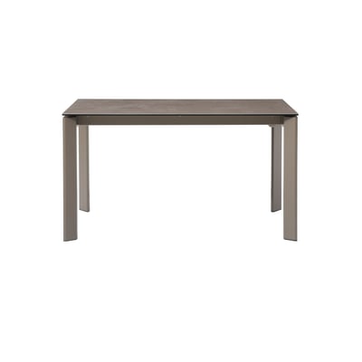 Table repas en céramique gris 140 cm avec allonge ZAGO