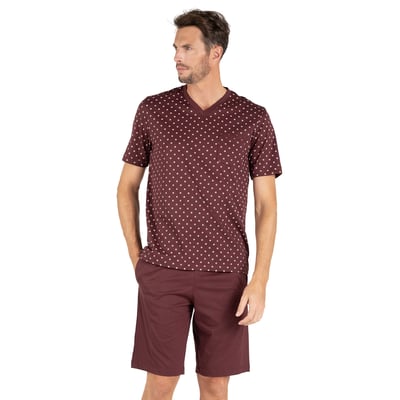 Pyjashort en coton mercerisé et motif haut EMINENCE