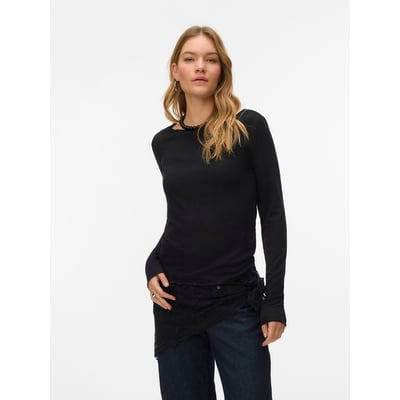 T-shirt com gola redonda e mangas compridas VERO MODA