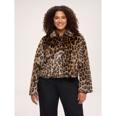 Veste courte imprimé animalier FIORELLA RUBINO