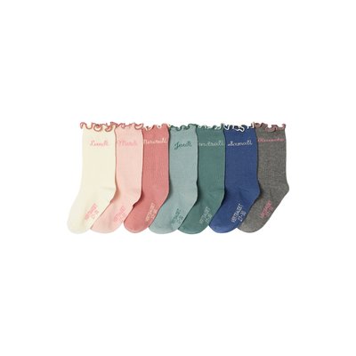 Lot de 7 paires de chaussettes semainier VERTBAUDET