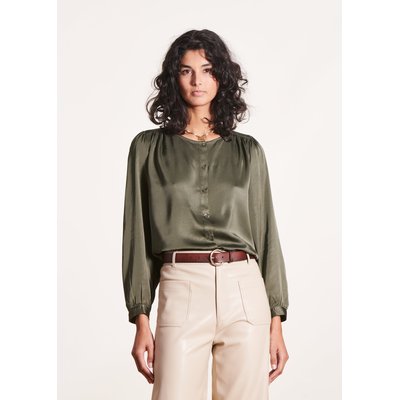 Chemisier ample en satin LA FEE MARABOUTEE