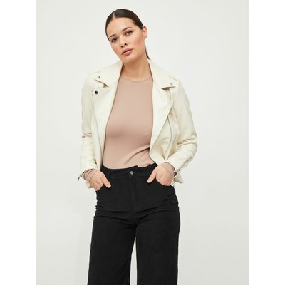 Blouson court zippé en simili VILA