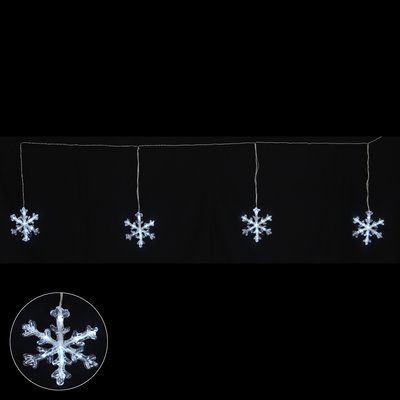 Guirlande banniere de flocons 50Led DOUCEUR D'INTÉRIEUR