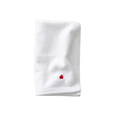 Serviette invité coton blanc ADORE CARRE BLANC