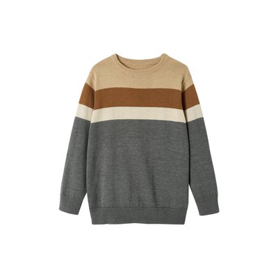 Pull à larges rayures maille fine VERTBAUDET