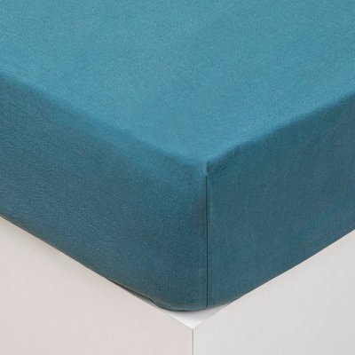 Drap-housse coton lavé ATMOSPHERA