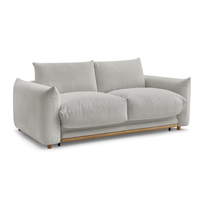 Canapé lit 3 places en tissu couchage 140x190 cm, ERNEST BOBOCHIC