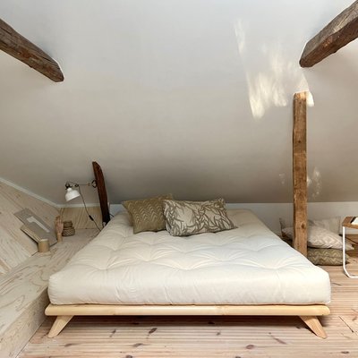 Lit futon en bois massif + matelas futon - SENZA KARUP DESIGN