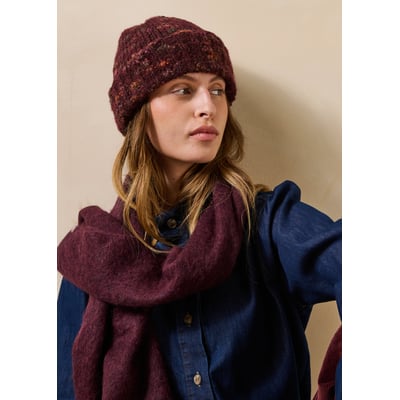 Bonnet tricoté multicolore LA FEE MARABOUTEE