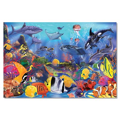 Puzzle géant Fonds Marins MELISSA & DOUG