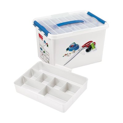 Boîte à couture Q-line avec insert compartimenté 22 litres JARDINDECO