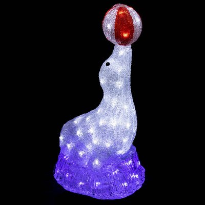 Otarie lumineuse extérieure H48cm 80 LED + transfo FEERIC LIGHTS & CHRISTMAS