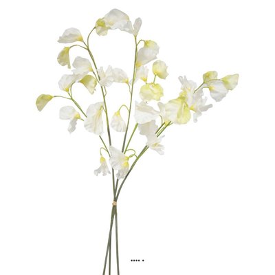 Pois de senteur fleur artificielle en 3 branc ARTIFICIELLES