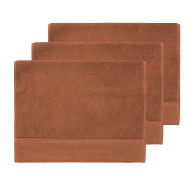 3 grandes serviettes invité Zéro Twist 560 g/m² SENSOFT SENSEI MAISON