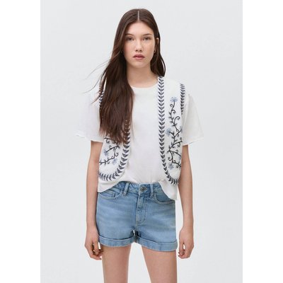 Short en jean à revers MANGO TEEN