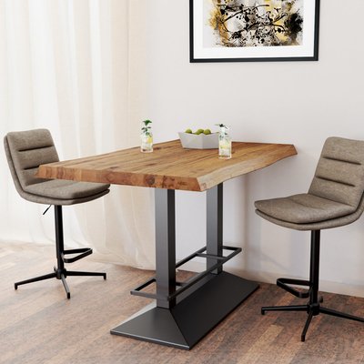 Table haute en chêne huilé 160 cm PALERME PIER IMPORT