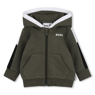 Cardigan à capuche BOSS KIDSWEAR