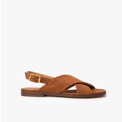 Sandale cuir velours AXELLE MAISON TOUFET