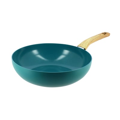Wok 28cm en aluminium recyclé, COLORAMA MENASTYL