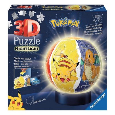 Puzzle 3D Ball Pokemon illumine 72pcs RAVENSBURGER