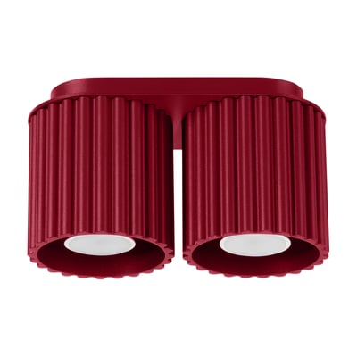 Plafonnier Aluminium Bourgogne GU10 2 Aura EDEN