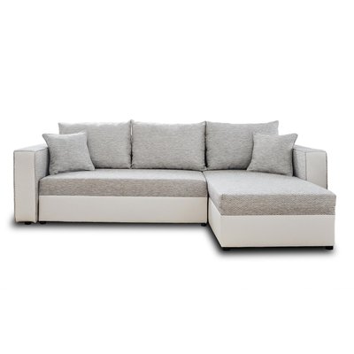 Canapé d'Angle Convertible en Simili/Tissu 4 places - OPALE LISA DESIGN