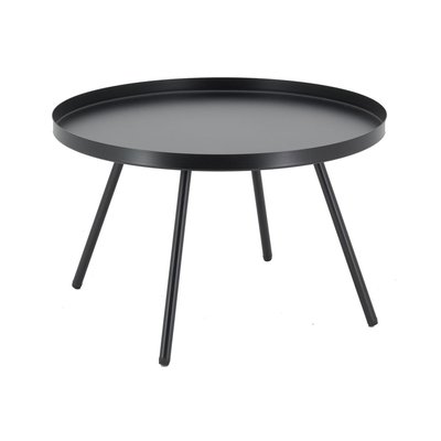 Table basse en métal Ø 50 H 31.5 Noir AUBRY GASPARD
