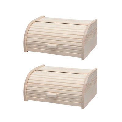 Lot de 2 huches à pain WOOD EDITION FACKELMANN