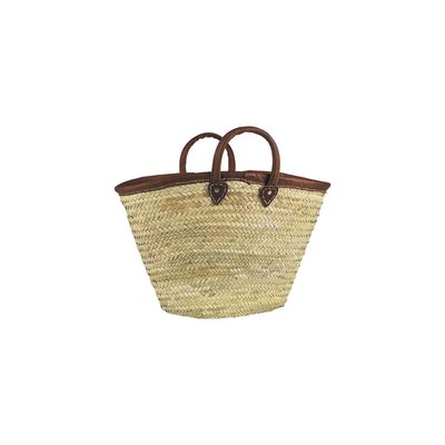 Panier de marché palmier et cuir AUBRY GASPARD