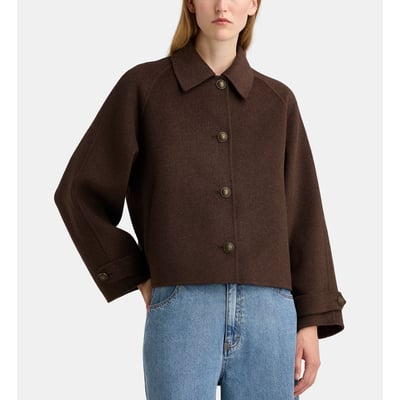 Blouson arthur new ample et court en laine GALERIES LAFAYETTE