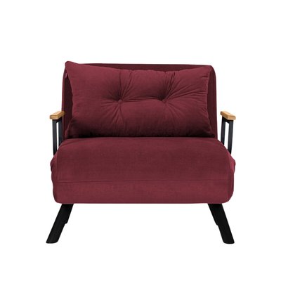 Fauteuil convertible en tissu avec pieds en métal L67 cm - SANDO CALICOSY