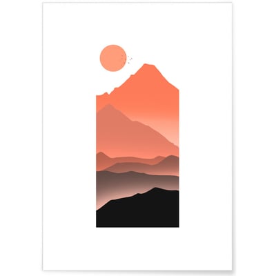 Affiche Montagne du soleil L'AFFICHERIE