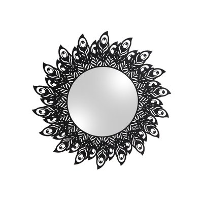 Miroir En Métal Filaire Plume PRESENT TIME