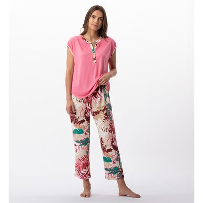 Pyjama imprimé fleurs en 100% viscose CAMÉLIA 702 LE CHAT