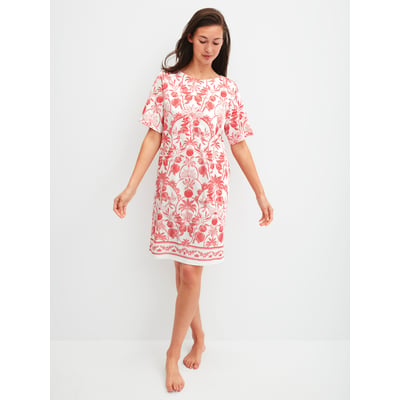 Chemise de nuit à manches courtes, longueur 95 cm manches courtes Coton FAVOURITES BEACH CALIDA