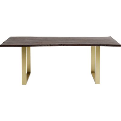 Table Harmony 180x90cm noyer laiton KARE DESIGN