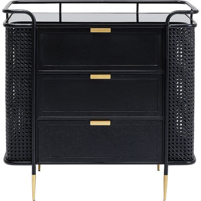Commode en acier et verre, FENCE KARE DESIGN